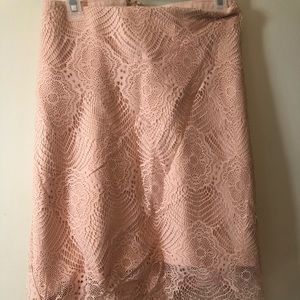Torrid Pink lace overlay skirt